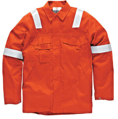 Big And Tall Welding Flame Resistant Clothing Orange Color High Vis